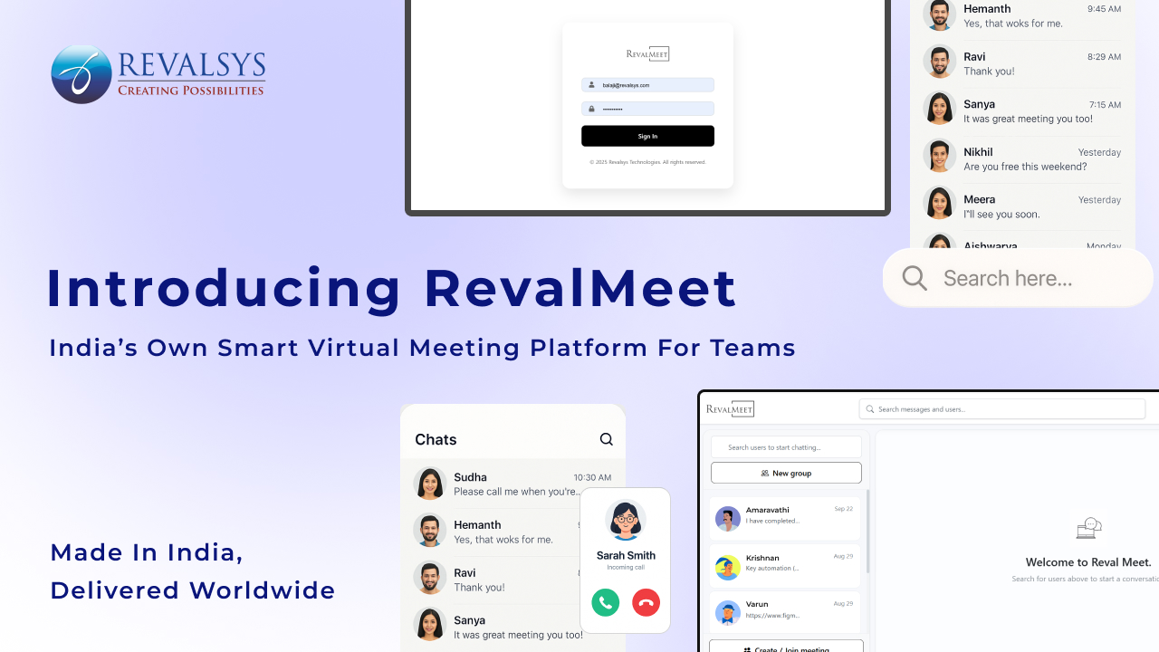 Introducing RevalMeet – India’s Own Smart Virtual Meeting Platform for Teams